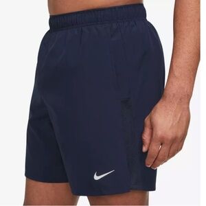 Nike Men's Dri-FIT Challenger 7" Brief-Lined Versatile Shorts, Navy Blue, Size M